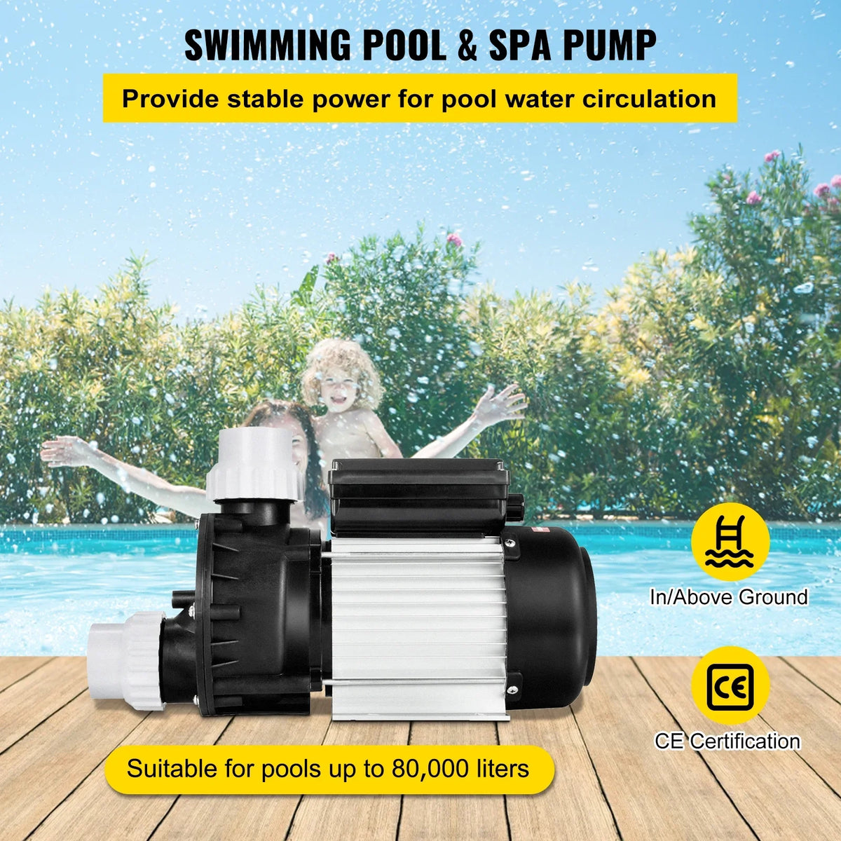 BENTISizeM Sizewimming Pool Pump Water 750W 1HP Sizeelf Priming Filter Electric Sizepa
