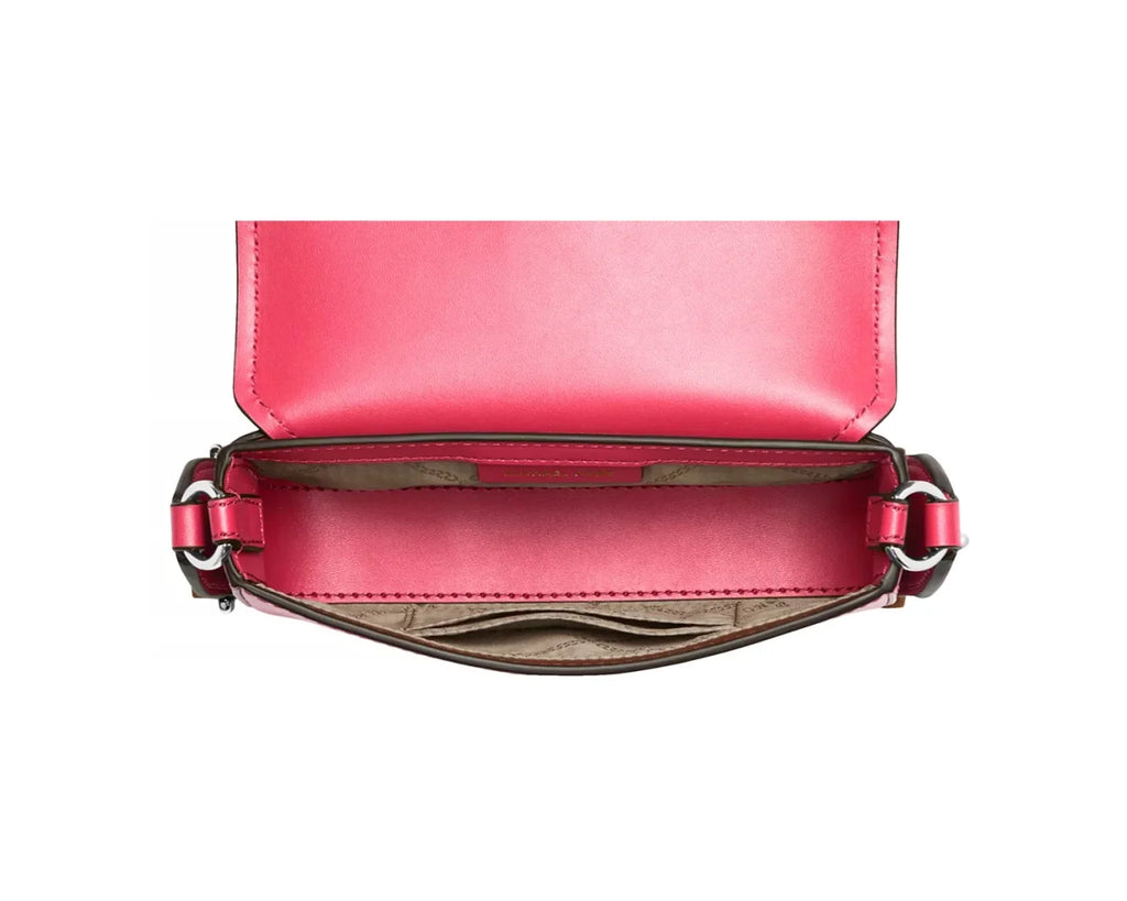 MICHAEL Michael Kors Greenwich Extra Sizemall East West Leather Crossbody 32Size3SizeGRC1L GERANIUM MULTI