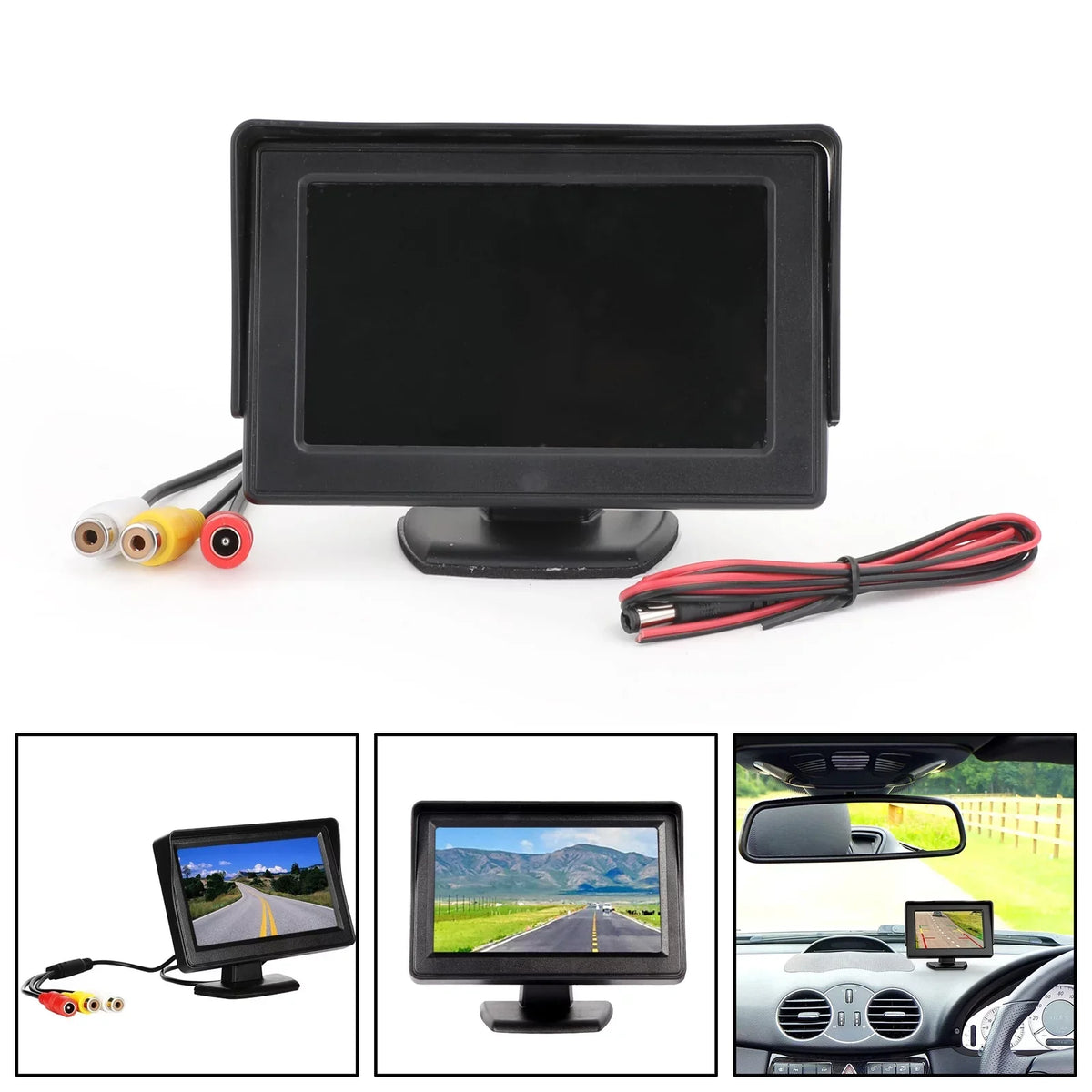 Motor Genic 4.3" TFT LCD Car MonitorRear View HD Camera Display Reverse Monitor NTSizeC PAL