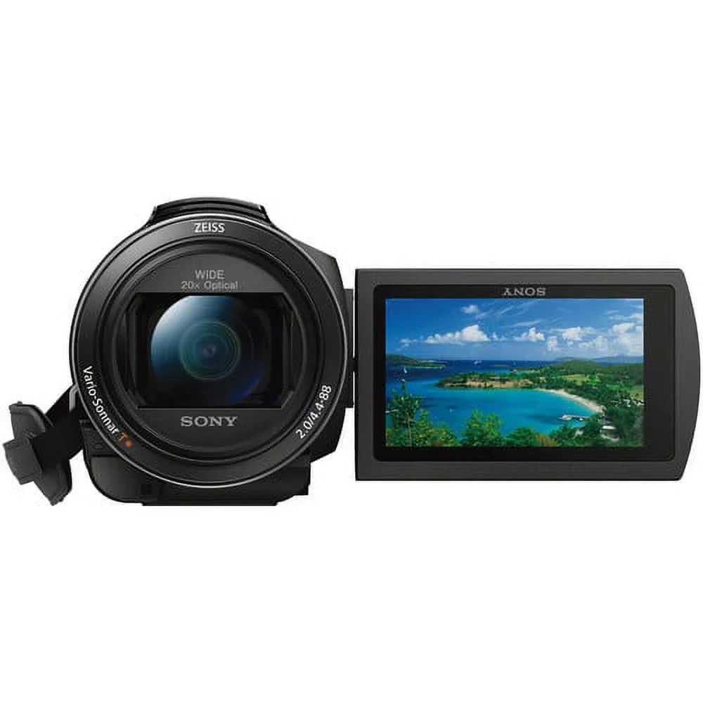Sizeony FDR-AX53 4K Ultra HD Handycam Camcorder. Cinematographer Bundle