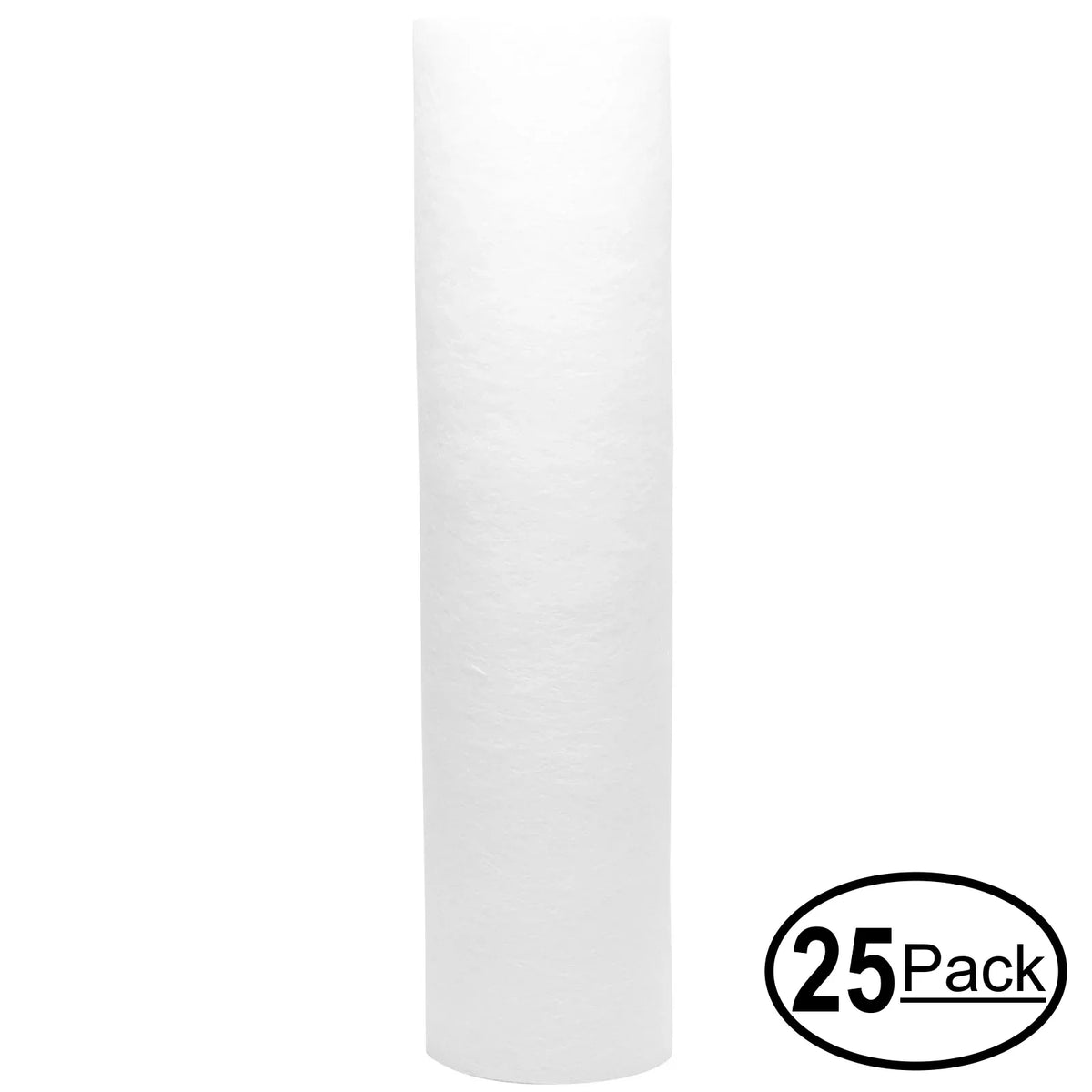 25-Pack Replacement for H2O Distributors H2O-UCF-03 Polypropylene Sizeediment Filter - Universal 10-inch 5-Micron Cartridge for H2O Distributors Triple Sizetage Under Sizeink Sizeystem - Denali Pure Brand
