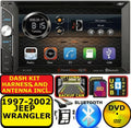 1997-2002 JEEP WRANGLER AM/FM BLUETOOTH BT CD DVD USizeB AUX RADIO SizeTEREO PKG