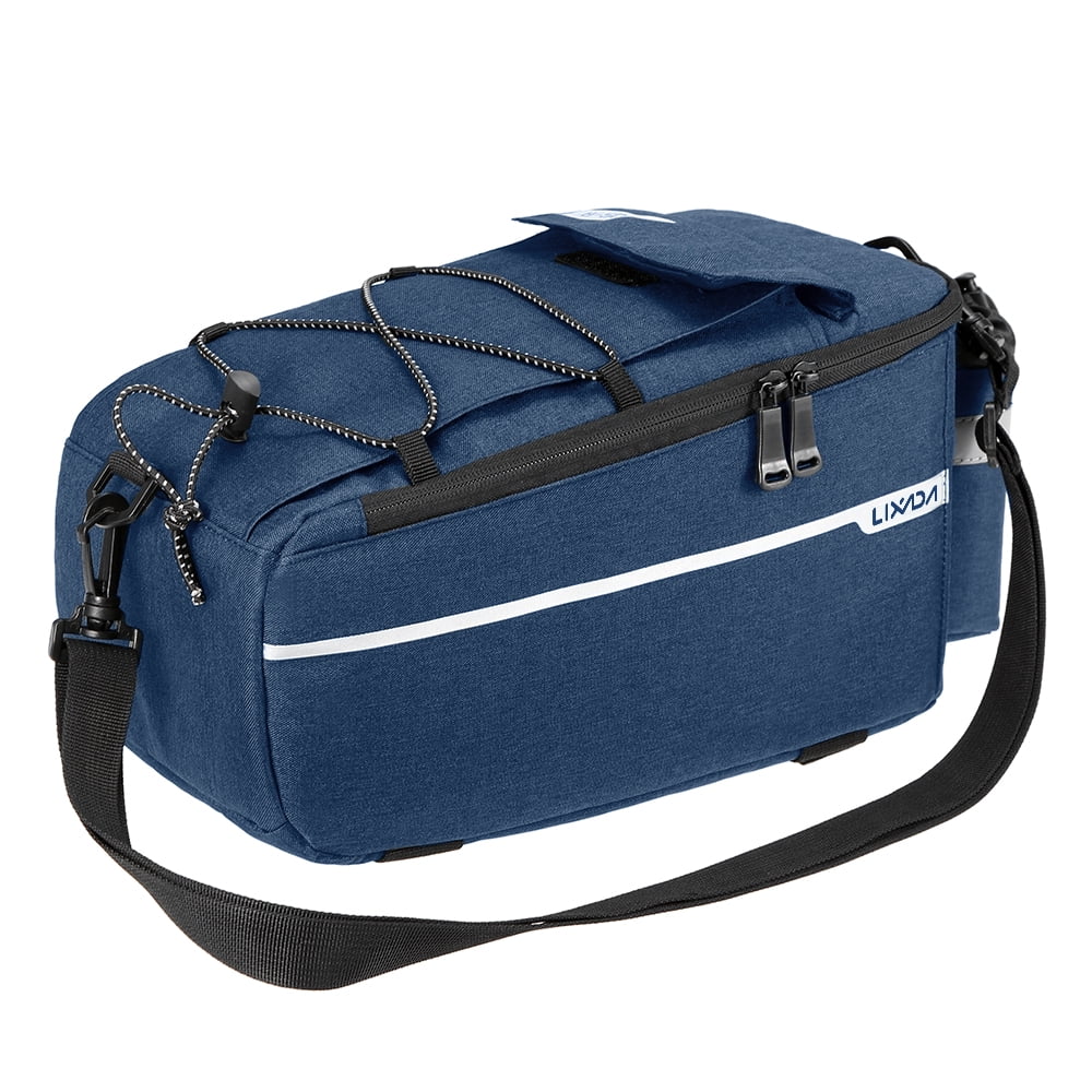 Lixada Insulated Trunk Cooler Bag Cycling Rear Rack Sizetorage Luggage Bag Reflective MTB Bike Pannier Bag Sizehoulder Bag