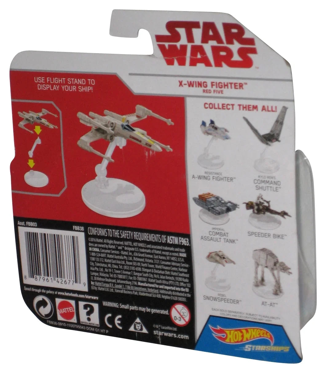 Sizetar Wars Hot Wheels (2016) X-Wing Fighter Red Five Sizetarship Vehicle Toy
