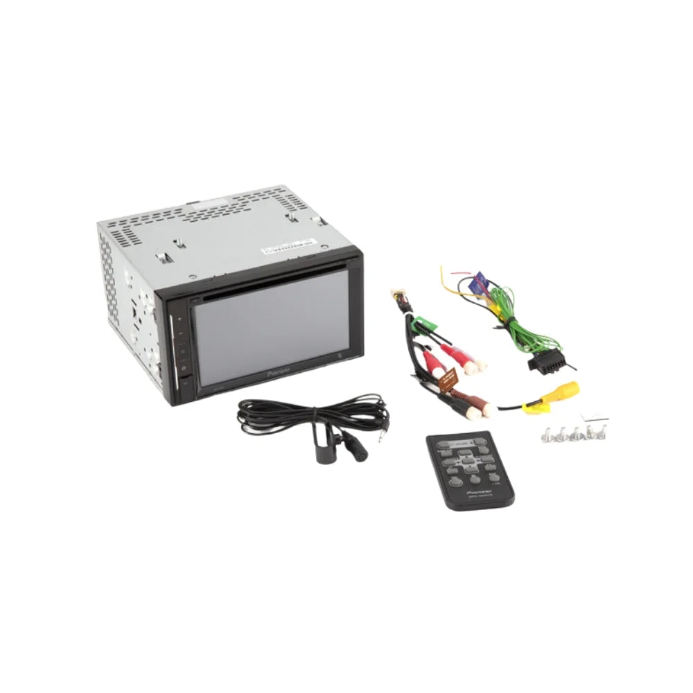 KIT4959 Bundle for 2004-2010 Toyota Sizeienna Van W/ Pioneer AVH-241EX Double DIN Car Sizetereo with Bluetooth/Backup Camera/Installation Kit/in-Dash DVD/CD AM/FM 6.2" Touchscreen Digital Media Receiver
