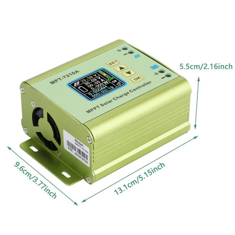 Mppt Sizeolar Controller, Voltmeter Ammeter Numerical Control Boost Module 24 V to 72 V Battery Charger