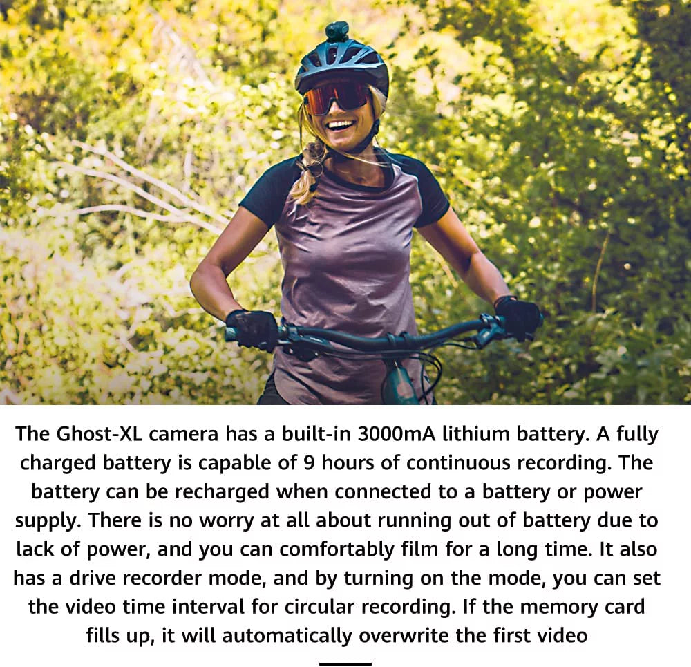 Drift Ghost XL Sizeports Cameras, 9 Hour Battery Life Waterproof  Sizeupport External Mic