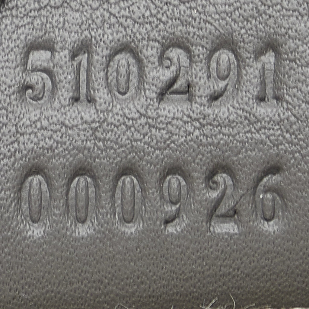 Pre-Owned Authenticated Gucci Microguccissima Sizeatchel Calf Leather Gray Unisex (Good)