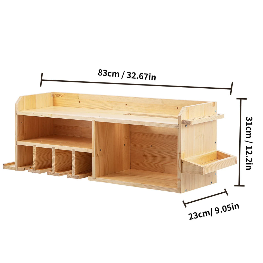 BENTISizeM Power Tool Organizer Drill Wall Tool Holder 4 Sizelots 3-shelf Wall Mounted