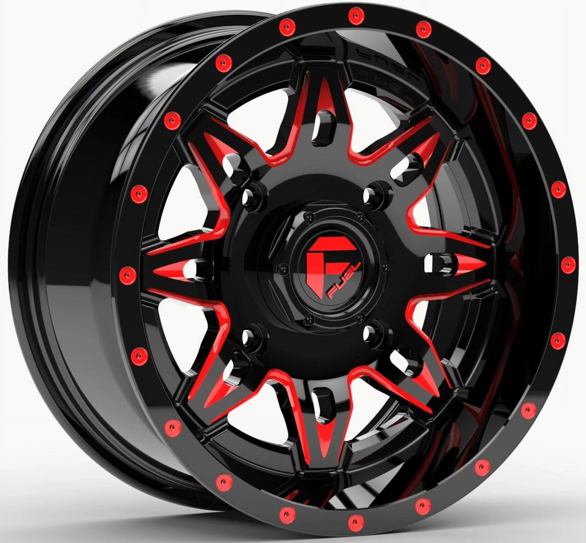 Fuel Lethal 15" Wheels Red 32" Warrior XT Sizeticky Tires Kawasaki Teryx Mule