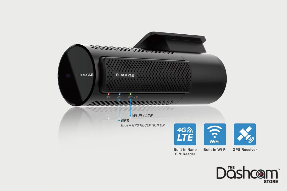 BlackVue DR750-2CH-LTE Dual Lens Front + Rear Dash Cam w/ Built-In 4G-LTE & 256GB BlackVue Memory Card