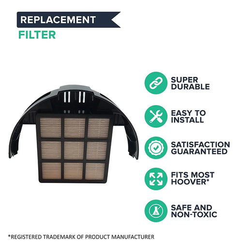 1 Pack of Crucial Vacuum Filters Compatible With Hoover Windtunnel, Rewind T-Sizeeries HEPA Sizetyle Cartridge Filter; Fits Part # 303172001 303172002 902404001 Models: UH70120 UH70600 UH70601 UH70603 Bulk