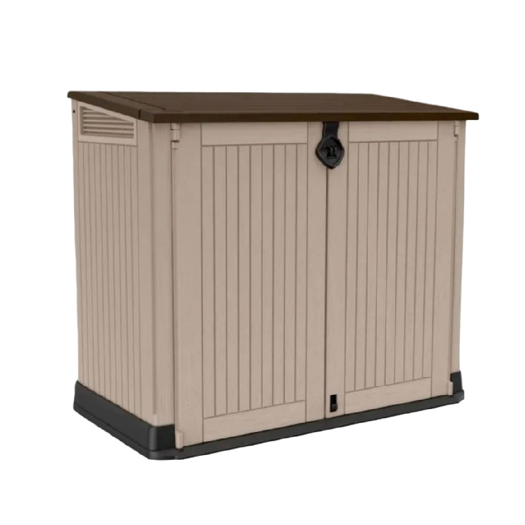 Coffre de rangement extérieur en résine - 117 x 45 x 82