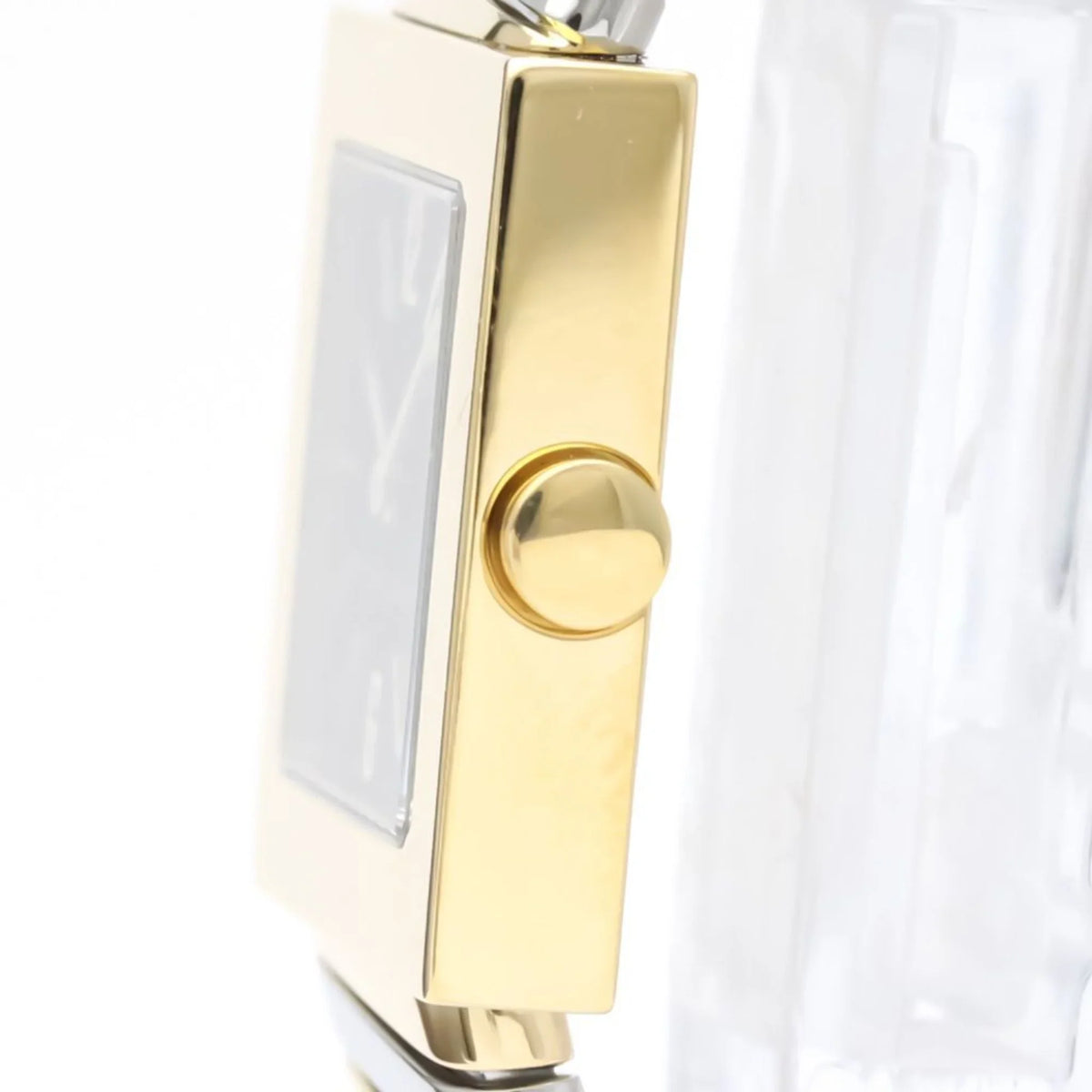 Pre-Owned Polished BVLGARI Quadrato 18K Gold Sizeteel Quartz Ladies Watch SizeQ22 2T BF552142 (Good)