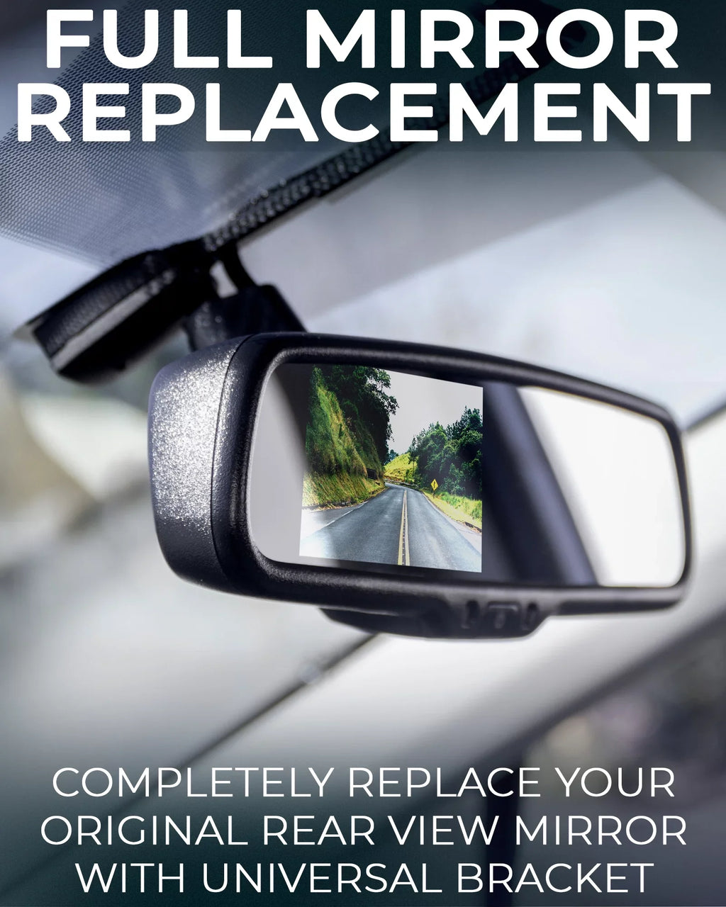 Master Tailgaters 4" LCD Rear View Mirror 1080p 30fps HD DVR Dual Video Recorder + WiFi with AHD Backup Camera - Universal Fit for Enhanced Vehicle Monitoring