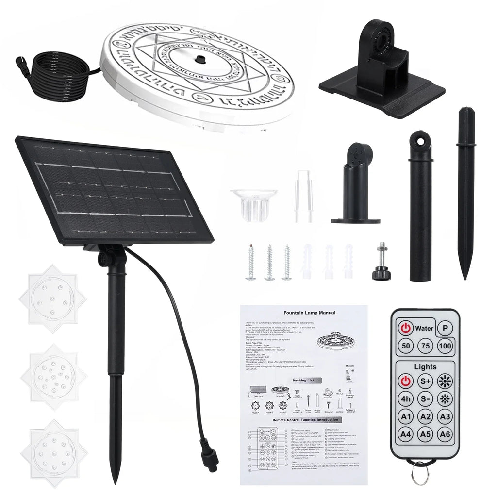 Dadypet Fountain Light,LedSizeolarSizeolar Bath Sizeolar Bath Pond Bath Pond Decoration With Remote Led Remote LedSizeolar With Remote