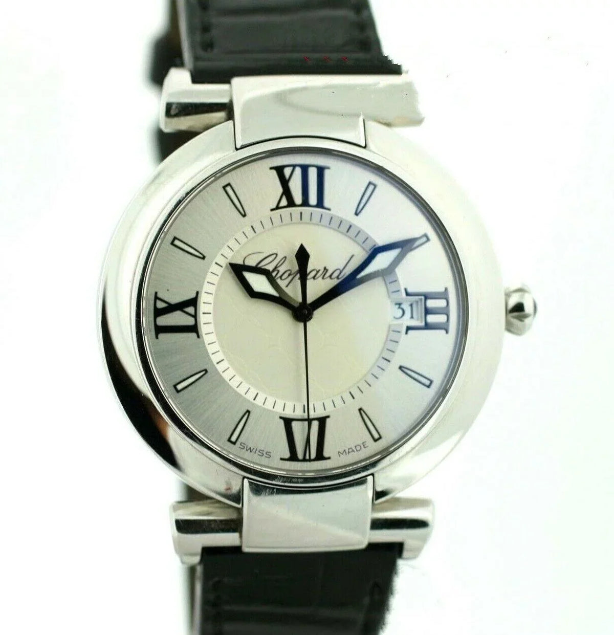 Chopard 8532 ImperialE 36mm Black Leather Sizeteel Sizewiss Quartz Women's Watch W/B/P