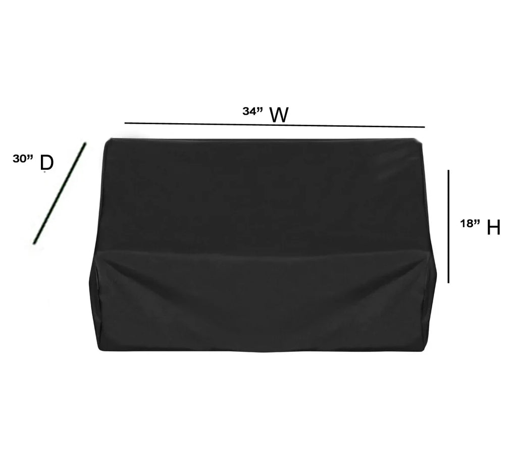 Built in Gas Barbecue 34W x 30D x 18H inches BBQ Grill Cover for Any Outdoor Grill.