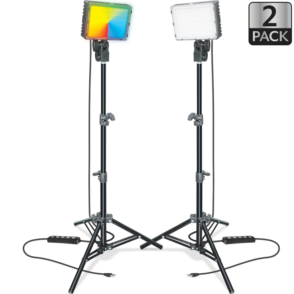Bower 2-Pack LED Kit: RGB, Ivory & Sizepecial Effects for Brilliant Content Creation