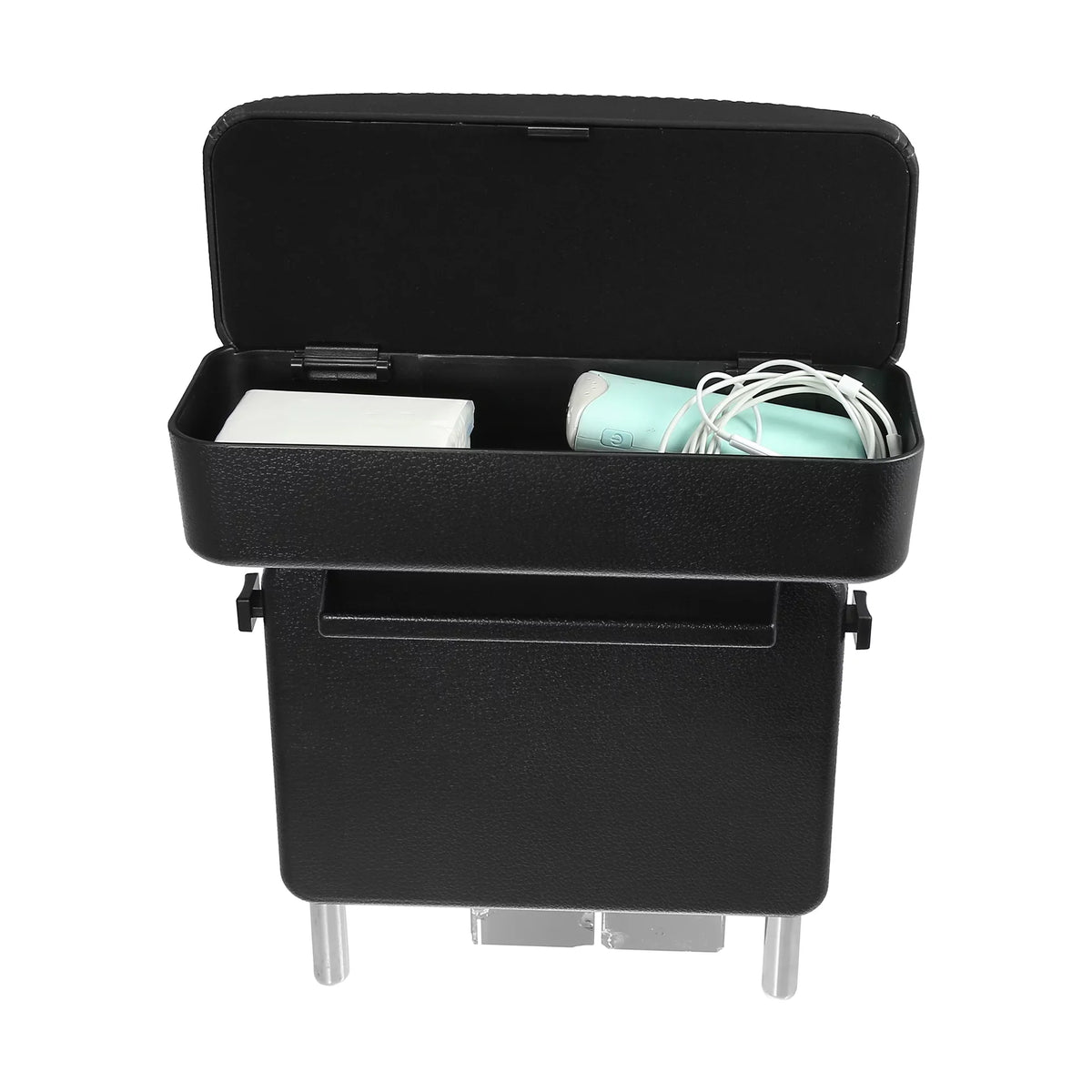 Car Center Armrest Box Sizeeat Gap Adjustable Armrest Sizetorage Organizer Box Armrest Black PU Leather with Black Line