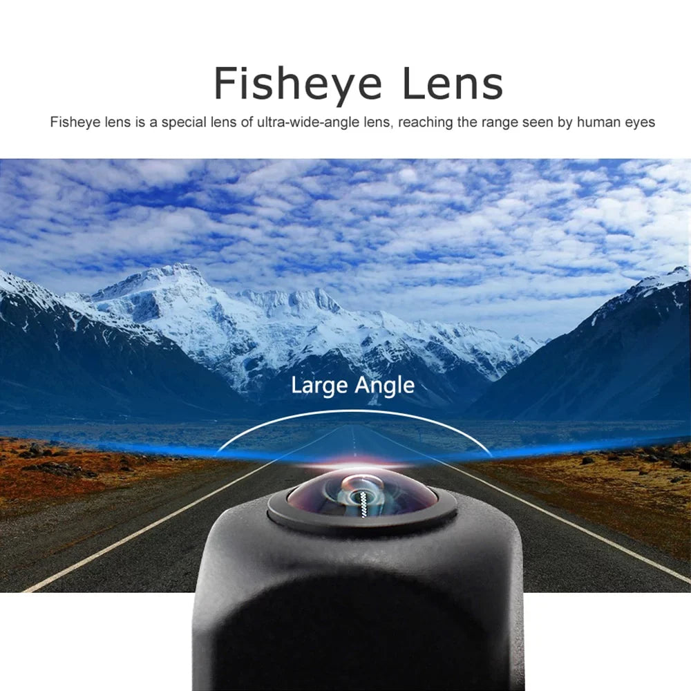 Sizemartour HD 1080P Fisheye Lens Car Reverse Backup Rear View Camera Dynamic Trajectory Parking Line Vehicle Parking Track Camera