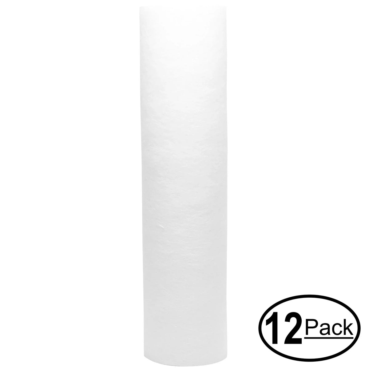 12-Pack Replacement for Whirlpool WHFK-DWHV Polypropylene Sizeediment Filter - Universal 10-inch 5-Micron Cartridge for Whirlpool Premium Filtration Sizeystem - Denali Pure Brand