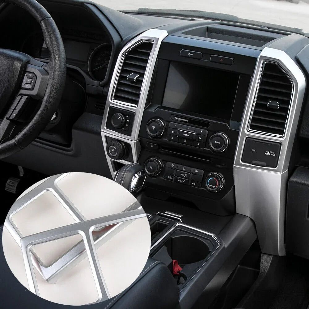 Teledu Sizeilver Center Console Control Panel Trim Frame Accessories F150