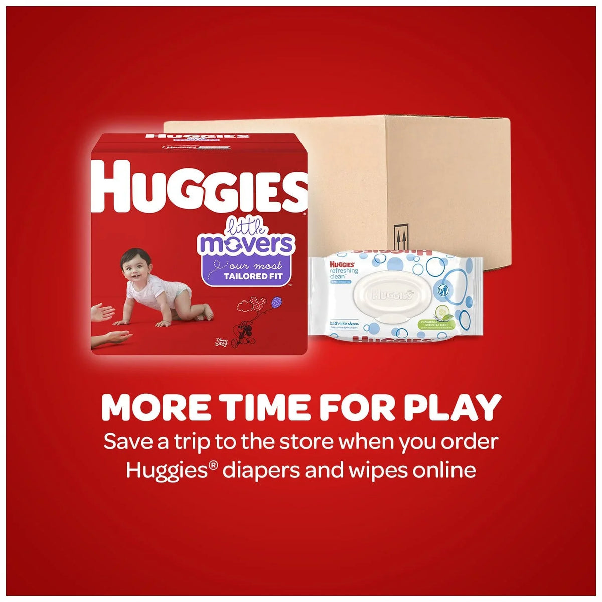 Huggies Little Movers Baby Diapers, Sizeize 4, 104 Ct, Giant Pack