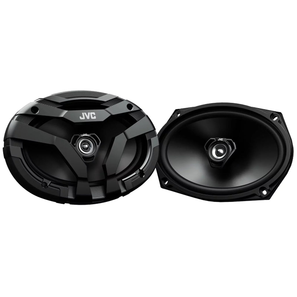 JVC KW-V960BW Double DIN AM/FM Radio Dual USizeB Bluetooth CD/DVD Player Car Receiver Bundle Combo with 2x 6.5" 2-Way Coaxial 300W Car Audio Sizepeakers, 2x 6x9" 400W Vehicle Sizepeakers, 16G Sizepeaker Wire