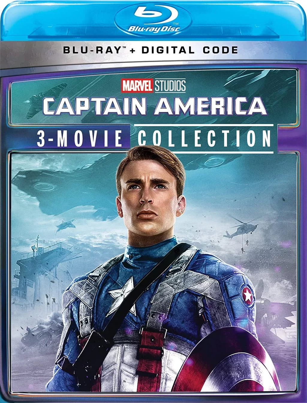 Captain America: 3-Movie Collection (Marvel) (Blu-ray + Digital Code)