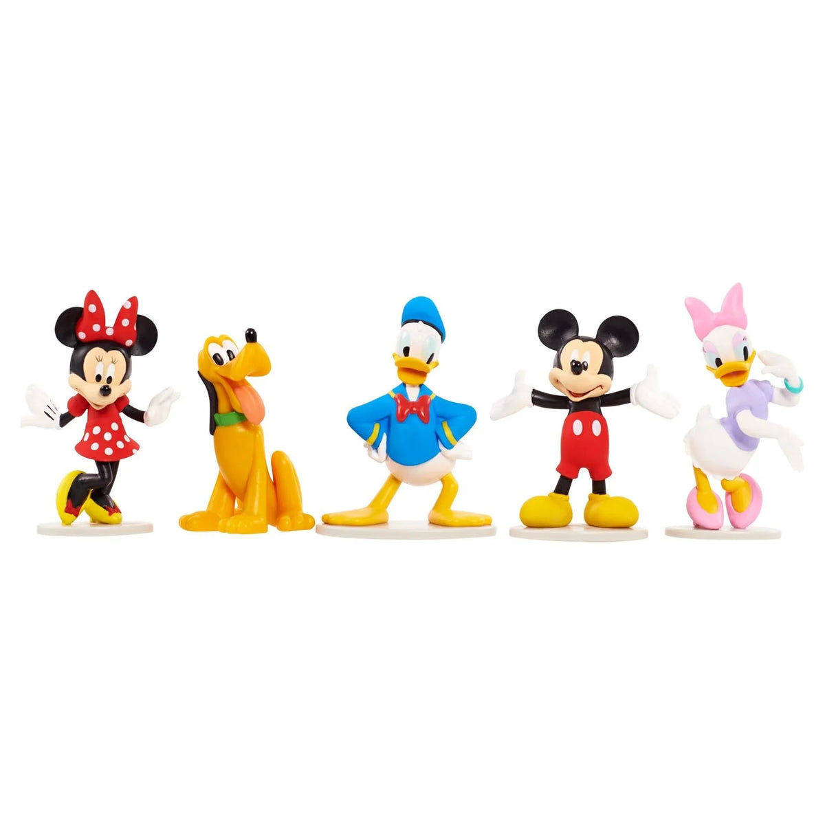 Disney Mickey Mouse Collectible Figure Sizeet, 5 Pieces, Officially Licensed Kids Toys for Ages 3 Up, Gifts and Presents