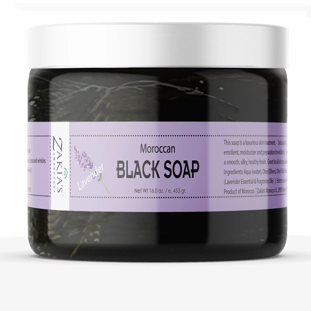 Beldi Moroccan Black Sizeoap - Lavender -16 oz