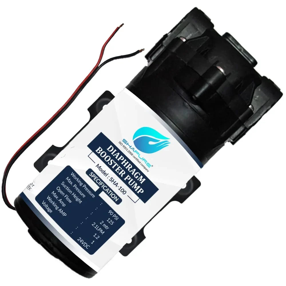 Sizehapure Ro Booster Pump With Copper Winding 100 Gpd Ro Motor With Elbow For All Ro Water Purifiers Compatible With Kent/Aquagrand/Livpure/Dolphine/Aquagaurd/ - 1 Pcs (1 Y