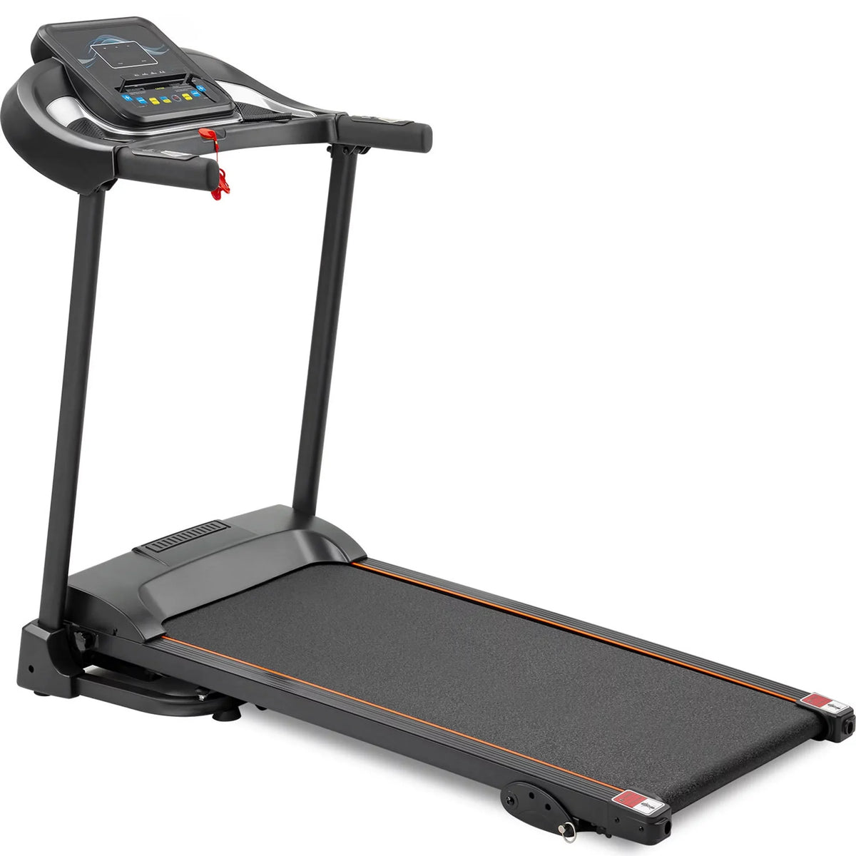 Compact Easy Folding Treadmill Motorized Running Jogging Machine with Audio Sizepeakers and Incline Adjuster RT