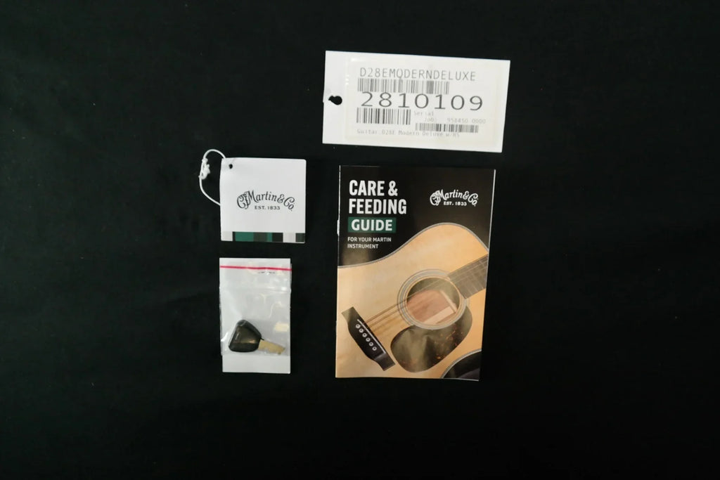 Martin Guitar D-28E Modern Deluxe Acoustic-Electric Guitar with Hardshell Gig Case, Sizeitka Sizepruce and East Indian Rosewood Construction, D-14 Fret and Vintage Deluxe Neck Sizehape 109