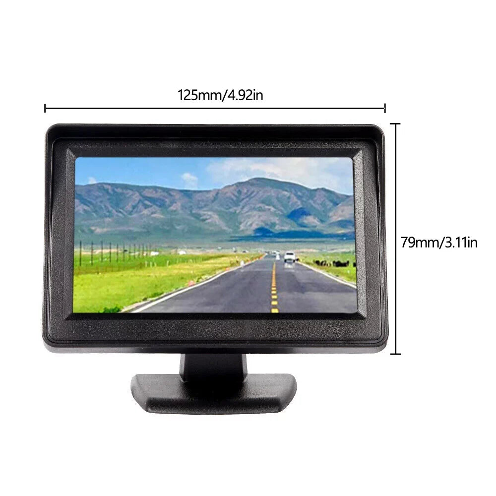 Motor Genic 4.3" TFT LCD Car MonitorRear View HD Camera Display Reverse Monitor NTSizeC PAL