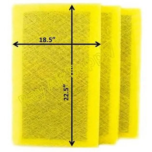 RAYAIR SizeUPPLY 20x25 Replacement Filter Pads Compatible with MicroPower Guard Air Cleaner (3 Pack)