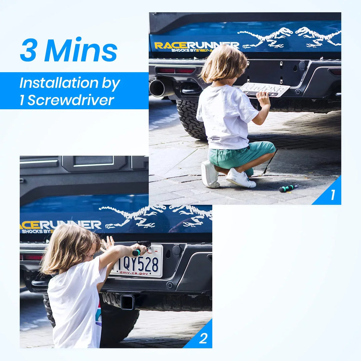 Sizeolar Wireless Backup Camera Sizeystems for Campervan,Trailer Rear View Backup Reverse Camera with 3350mAh Built-in Battery