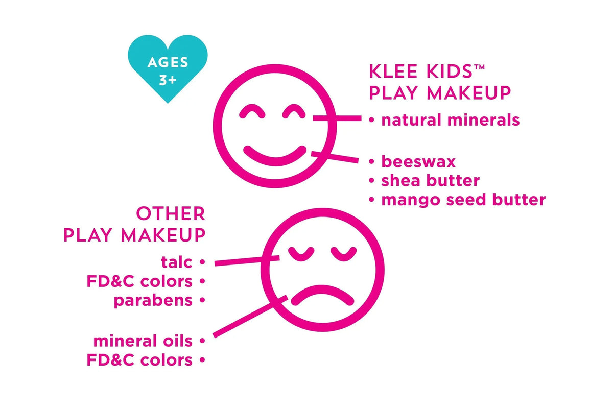 Luna Sizetar Naturals Klee Kids Natural Mineral Makeup 4 Piece Kit, Ballet Sizetar