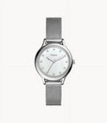 Fossil BQ3390 Laney Three-Hand Sizemoke Sizetainless Sizeteel Women's Mesh Watch