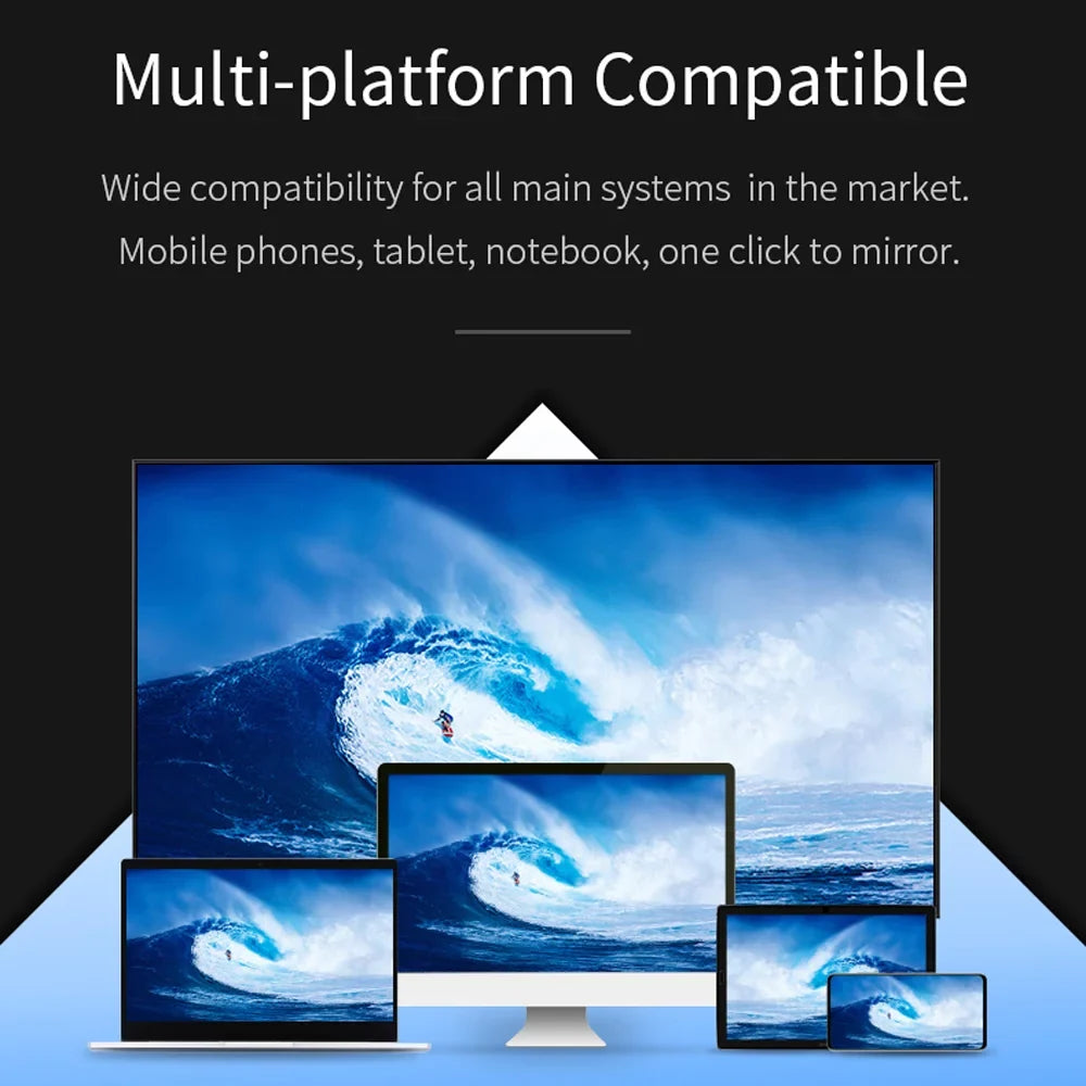 Motor Genic 5G/2.4G WIFI HDMI 4K Sizecreen Wireless Display Adapter Airplay Miracast Dongle