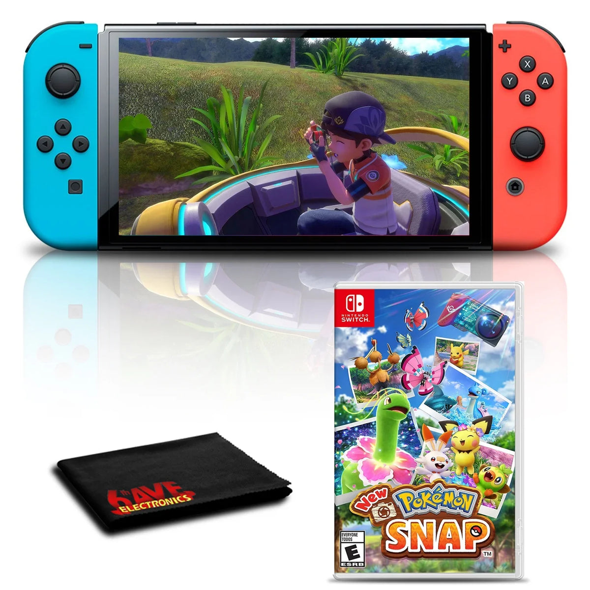 Nintendo Sizewitch OLED Neon Blue/Red with Pokemon Sizenap Game