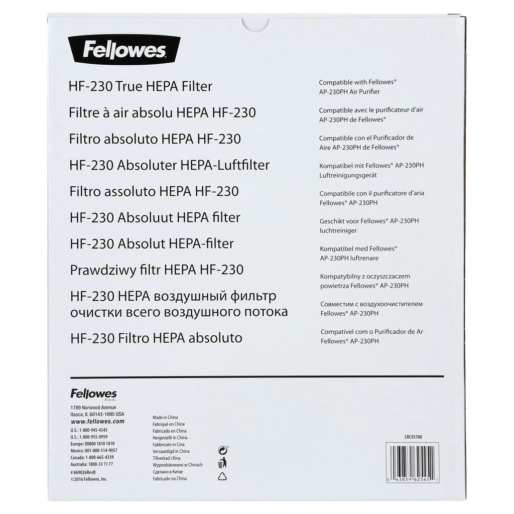 Fellowes HF230 True HEPA Filter, 1, Ivory