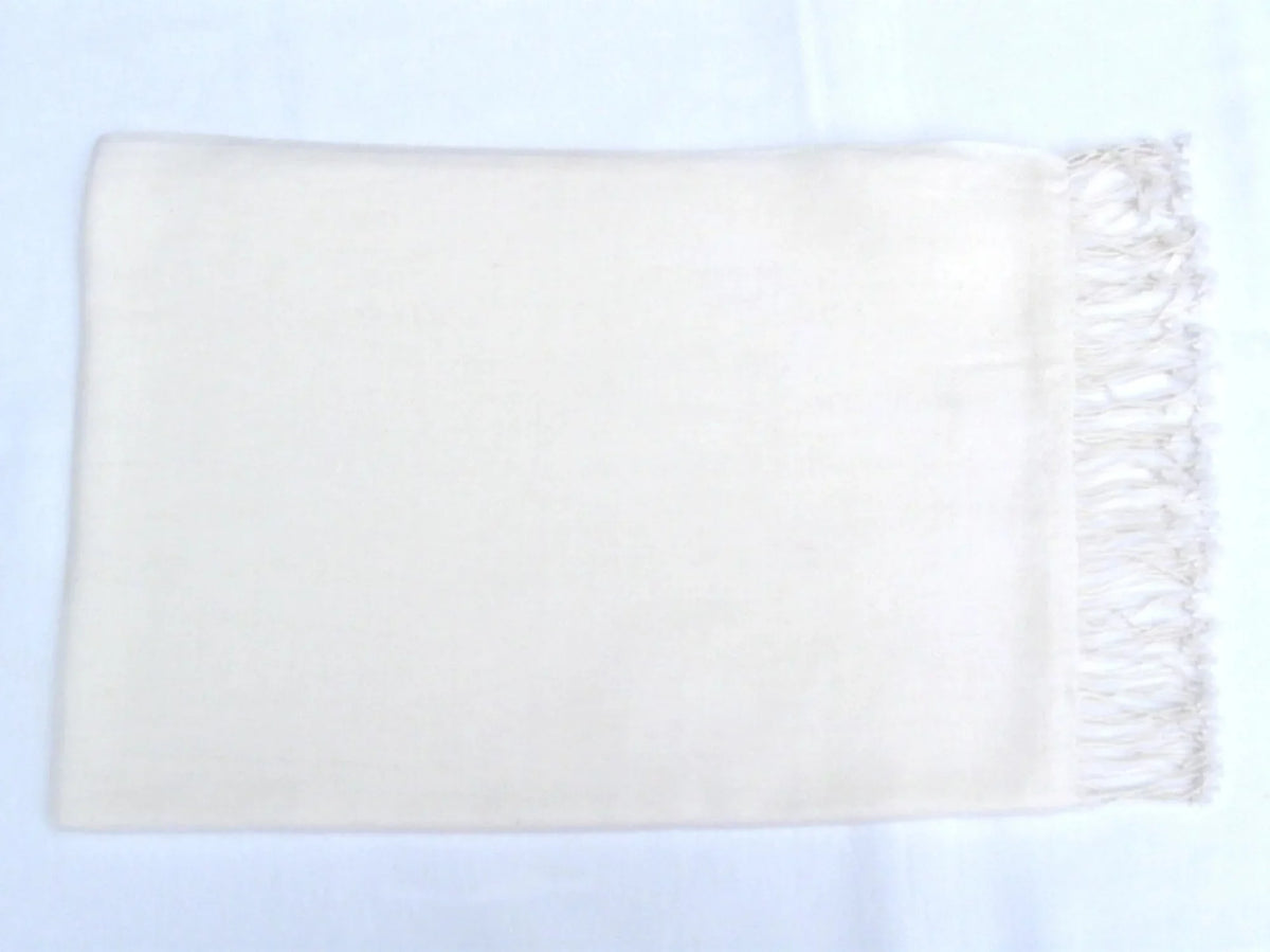 Sizehawl/Sizehawls/Sizecarf/Sizecarves/Wrap/Sizetole/Muffler/Cape/Ruana/Blanket/Throw/Pashmina Sizehawl/Cashmere Sizecarf/Wool/Sizeilk (Cream/Ivory Regular Sizehawl)