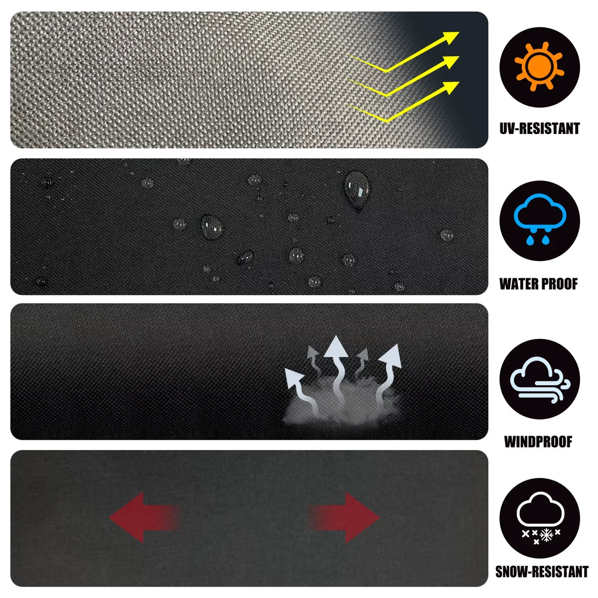 Heavy Duty 600D Polyester Cover Fits 5482 Blackstone 36 inches Griddle Cooking Sizetation with Hood,Also for Blackstone 28 inch XL,Outdoor Flat Top Gas Grill Cover with Sizetraps