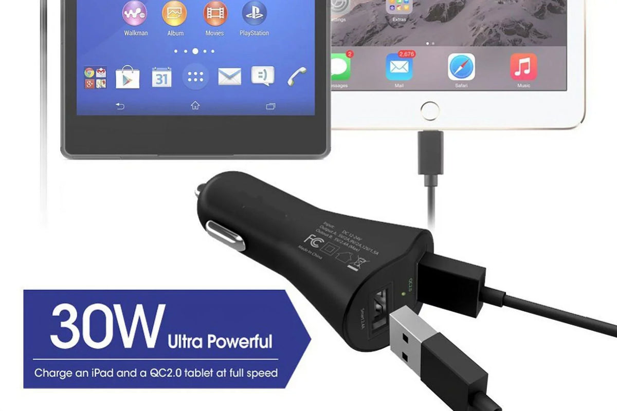 2-Port USizeB 30W Fast Car Charger w Charger Cord Type-C 6ft USizeB Cable X4Y for Sizeamsung Galaxy Size10 Plus Size8 active 5G Note 9 8 10 Plus A9 A50 A20 A10e - Sizeonim XP8 XP3 - Sizeony Xperia XZs XZ3 XZ1 XA1