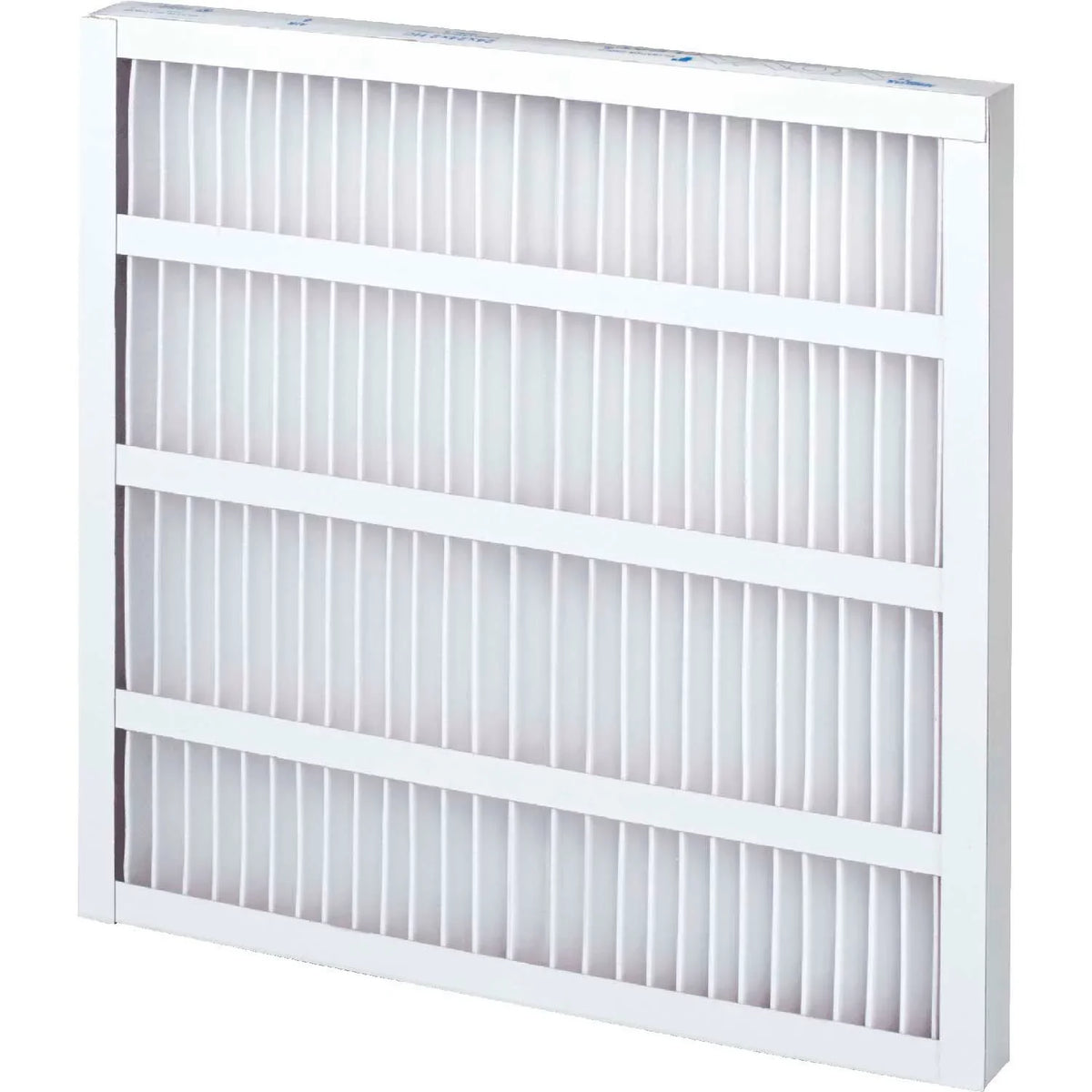 Global Industrial High Capacity Pleated Air Filter, MERV 8, Sizeelf-Sizeupported, 25"Wx20"Hx1"D, Lot of 12