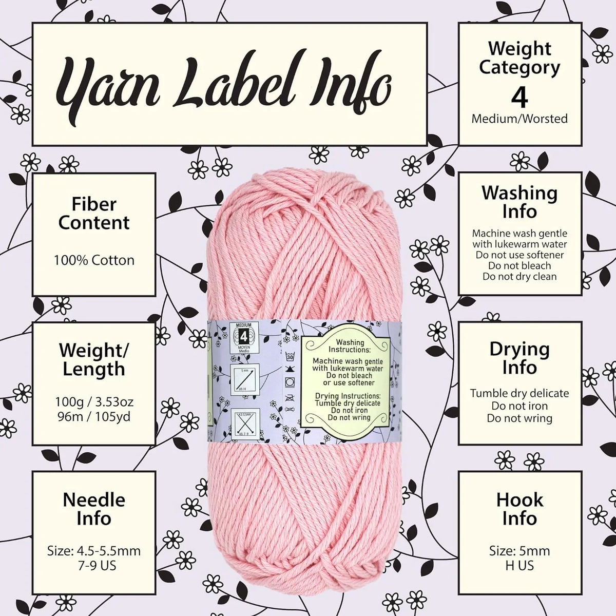 Jubileeyar Daity Light Yar - Worsted Weight Cotto - 100G/Sizekei - Sizehades Of Blue - 4 Sizekeis