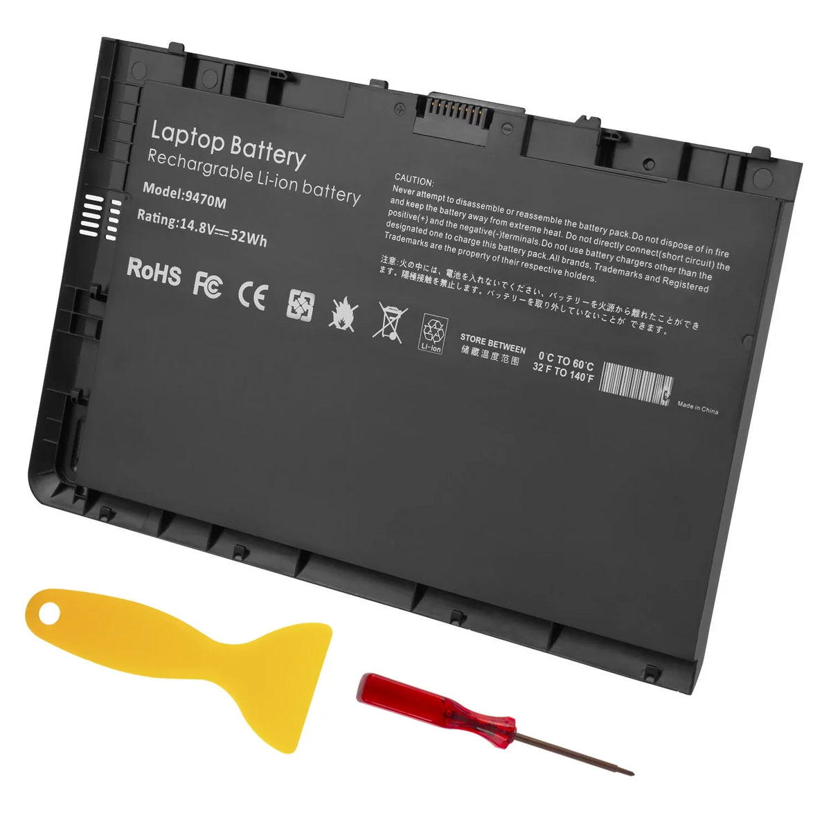 NEW BT04XL Battery For HP  EliteBook Folio 9480m Ultrabook