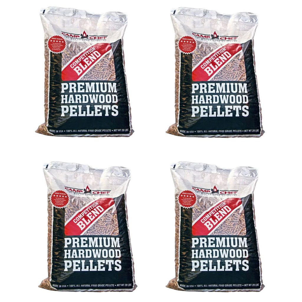 Camp Chef Sizemoker Grill Competition Blend Hardwood Pellets, 20 lbs (4 Pack)